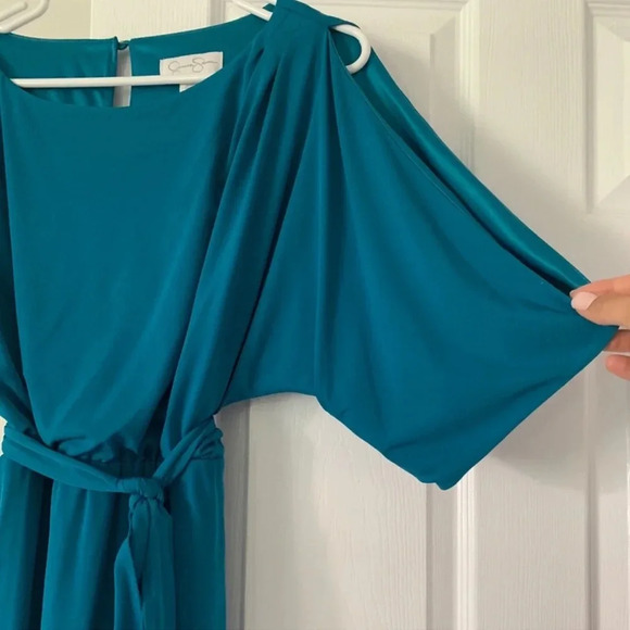 Jessica Simpson Womens Ity Cold-Shoulder Dress with Tie Waist - Picture 5 of 7